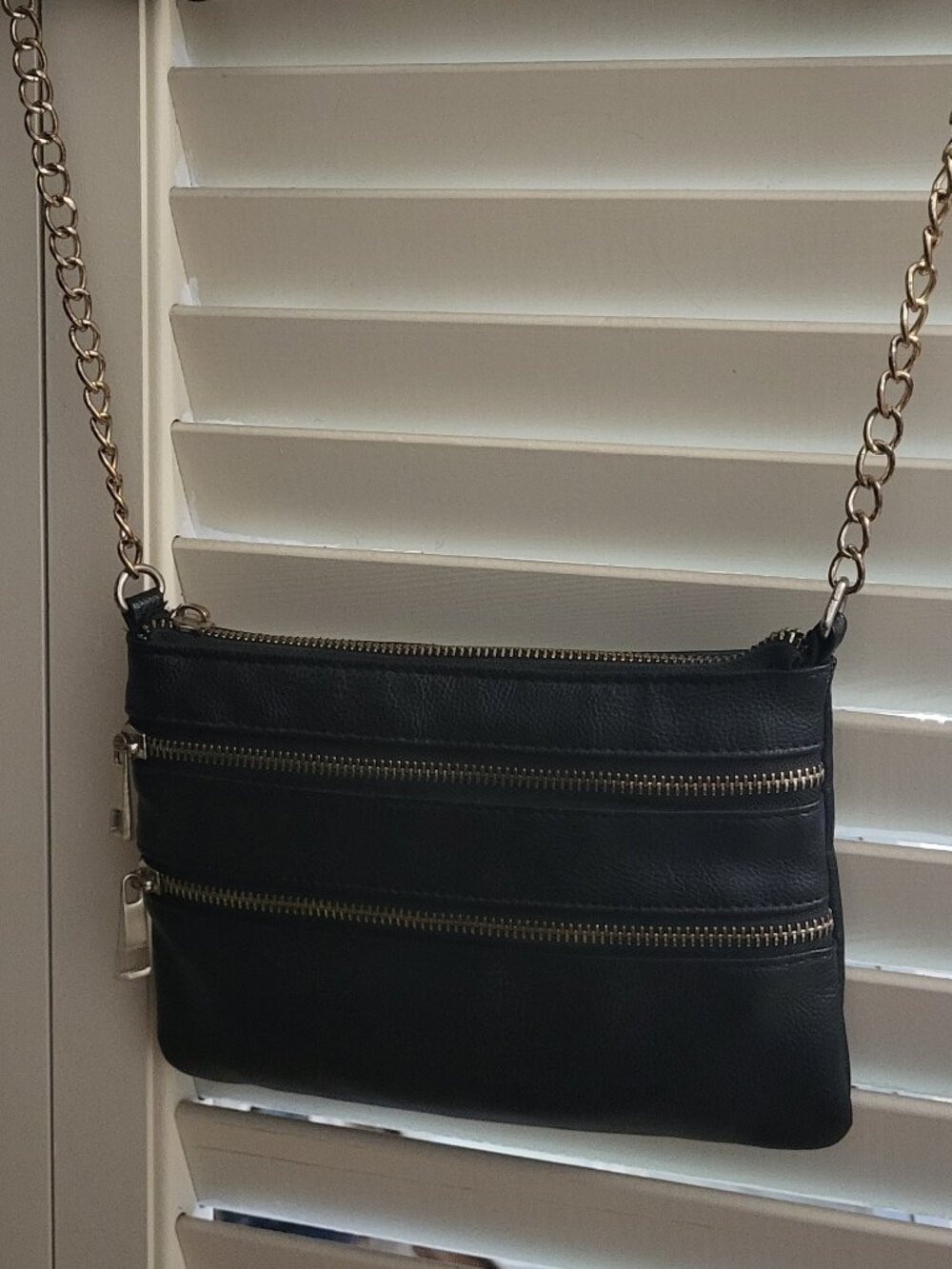 Minimalist Multi Pocket Black Shoulder Bag Call It Spring
